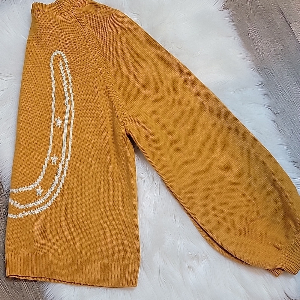 Wrangler Mustard Horseshoe Crewneck Sweater - Women - Picture 7 of 9